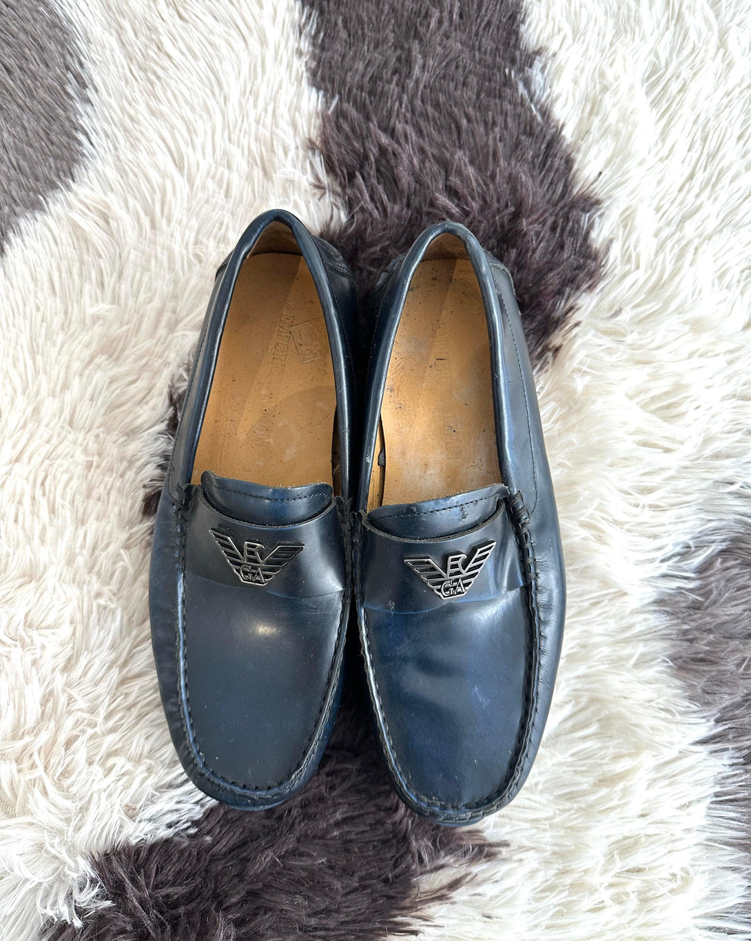 EMPORIO ARMANI Men’s Loafers Midnight Size 6 - Reeluxs 