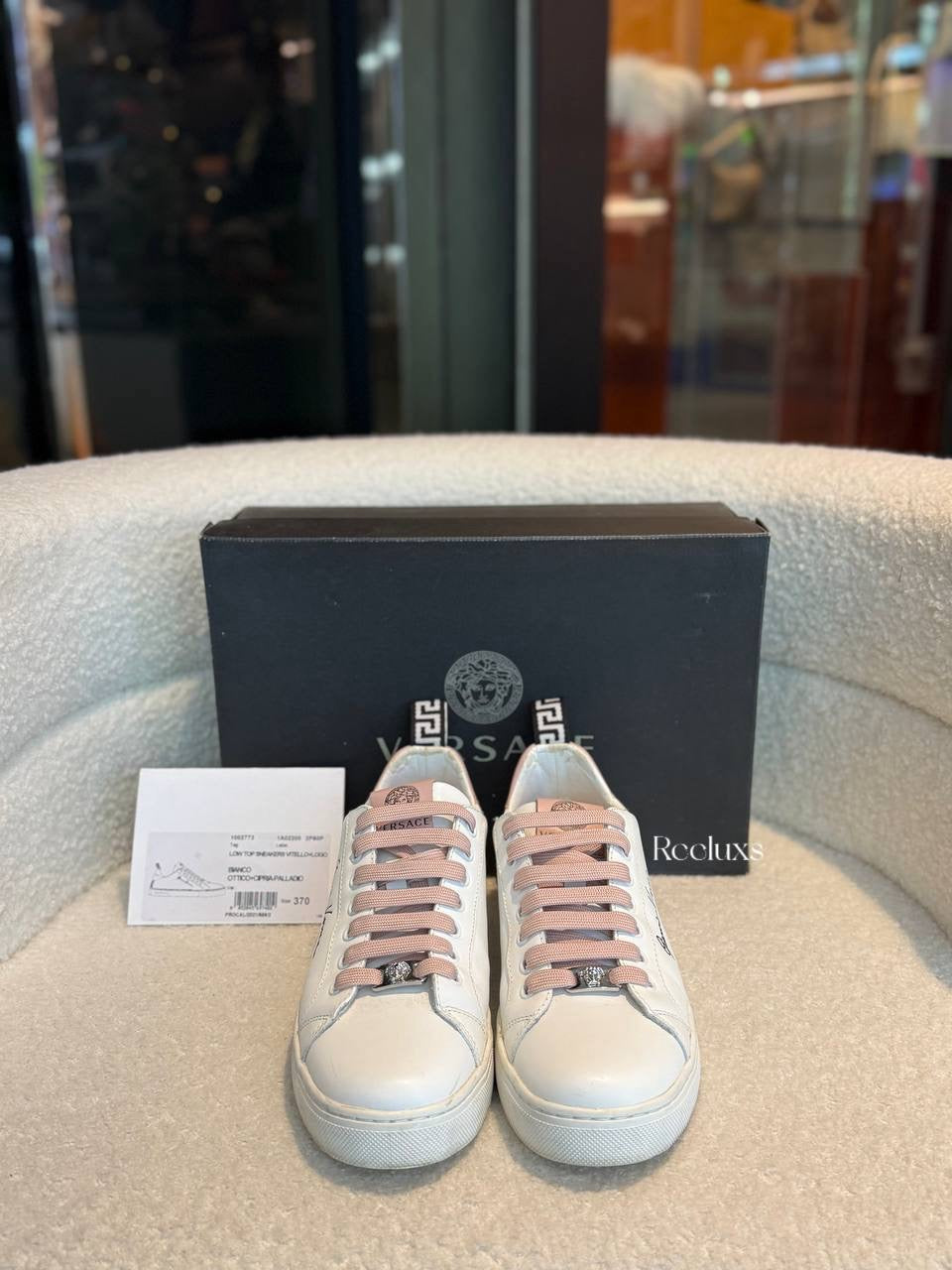 Versace low top sneaker vitello