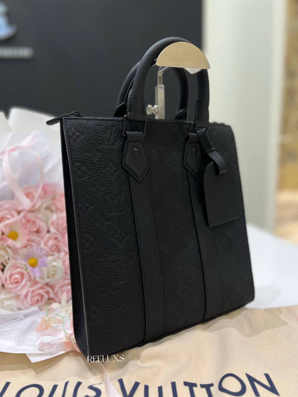 LOUIS VUITTON Sac Plat Cross in Monogram Taurillon Leather