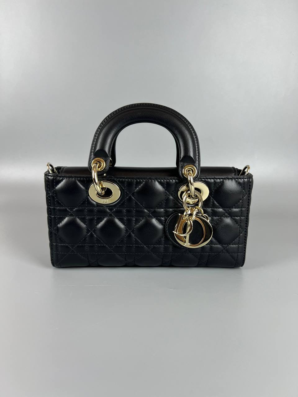 DIOR Small D-Joy Bag Black Cannage Lambskin  Handbag