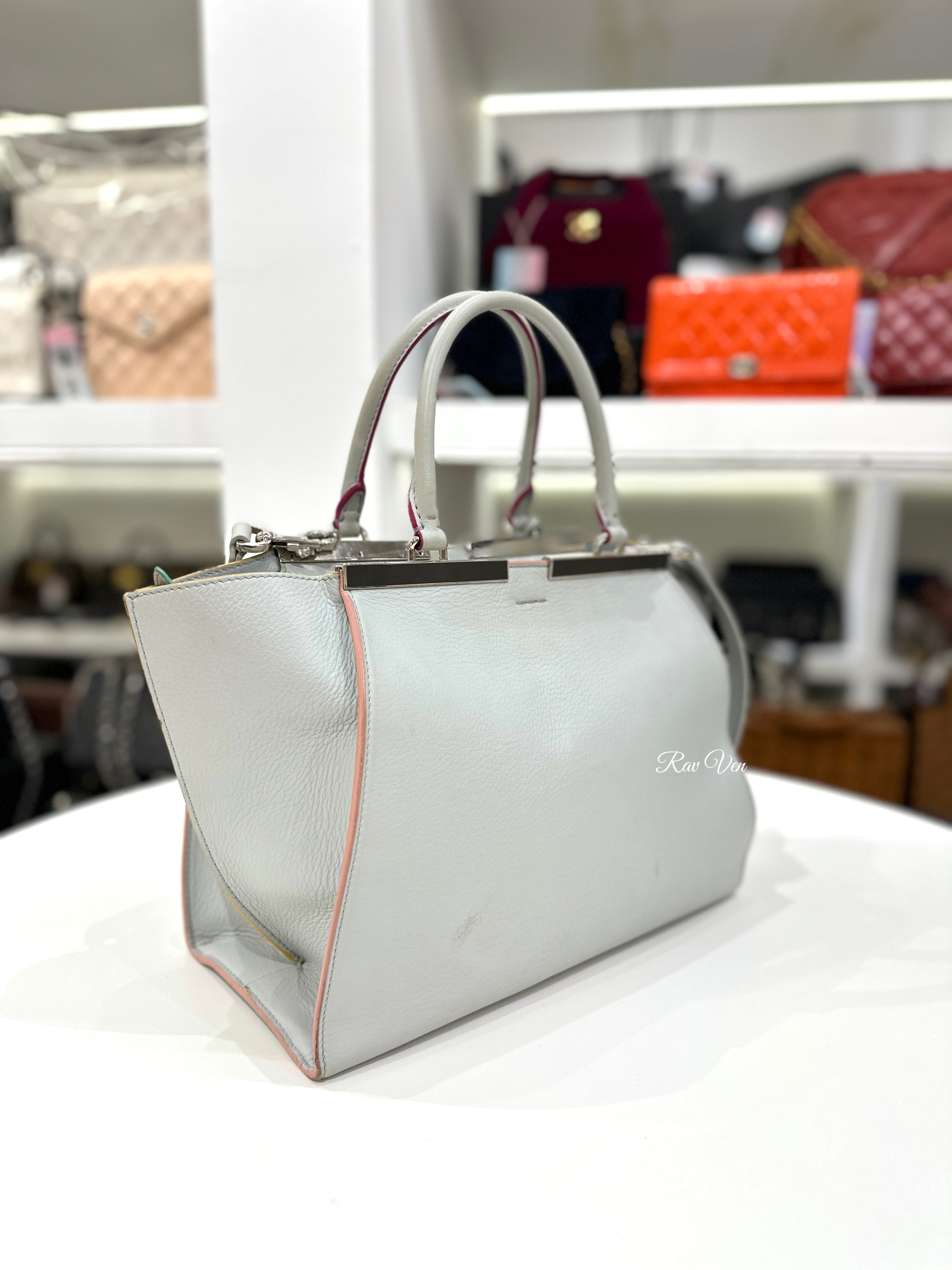 FENDI 3Jour Leather Tote Bag