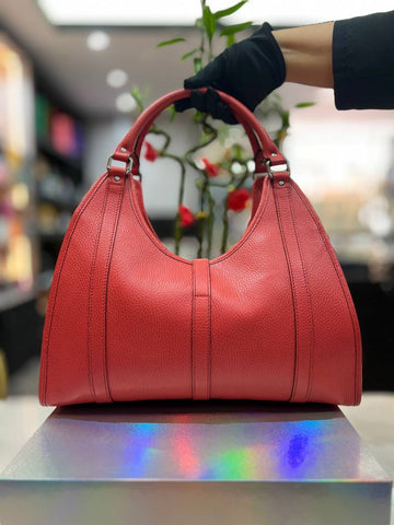 GUCCI Calfskin Medium Joy Shoulder Bag Red