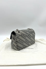 BALENCIAGA Shoulder Bag 501684・1000 BB round ChainShoulder 2way leathe –