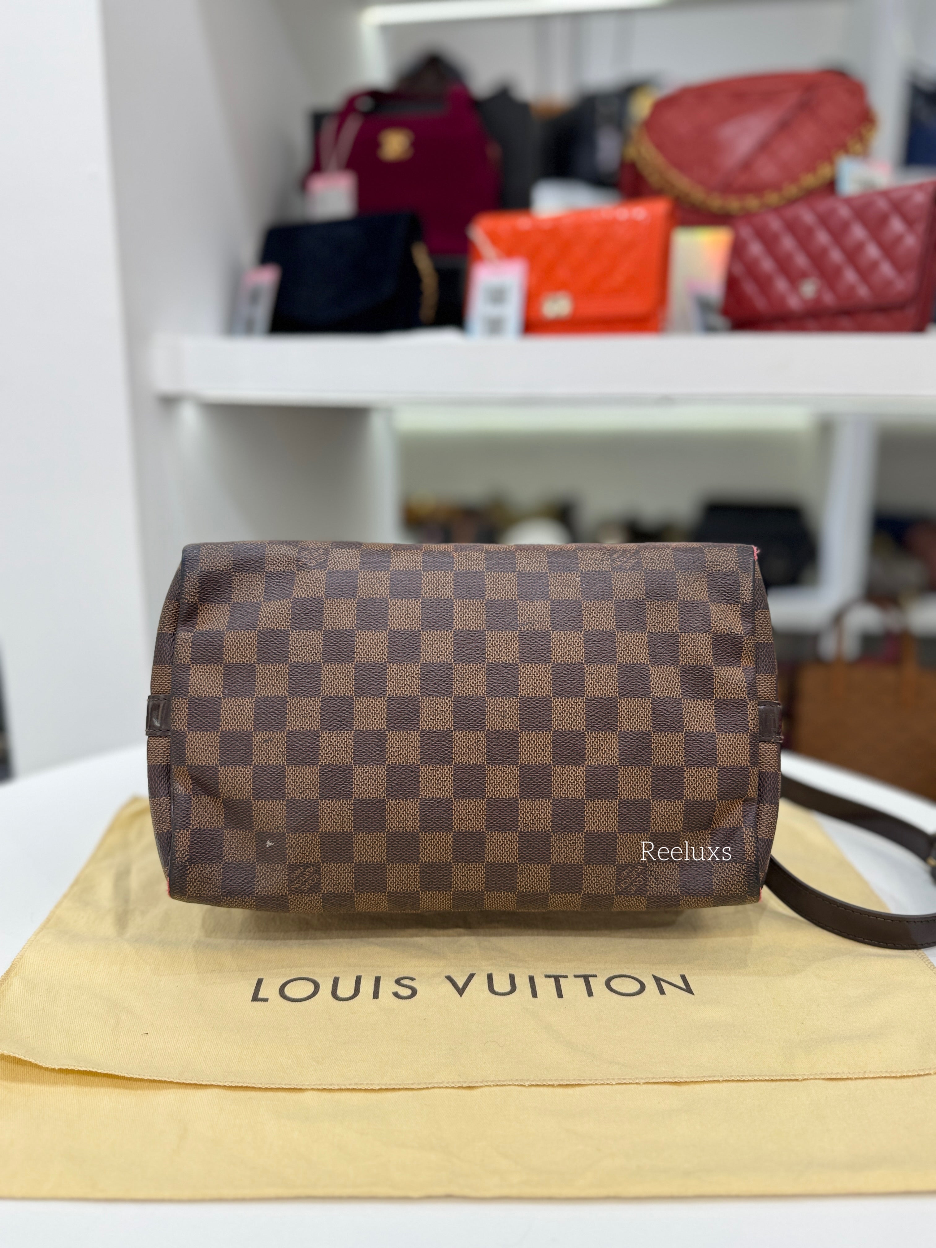 LOUIS VUITTON LV Speedy Bandoulière 30 Damier Ebene Canvas