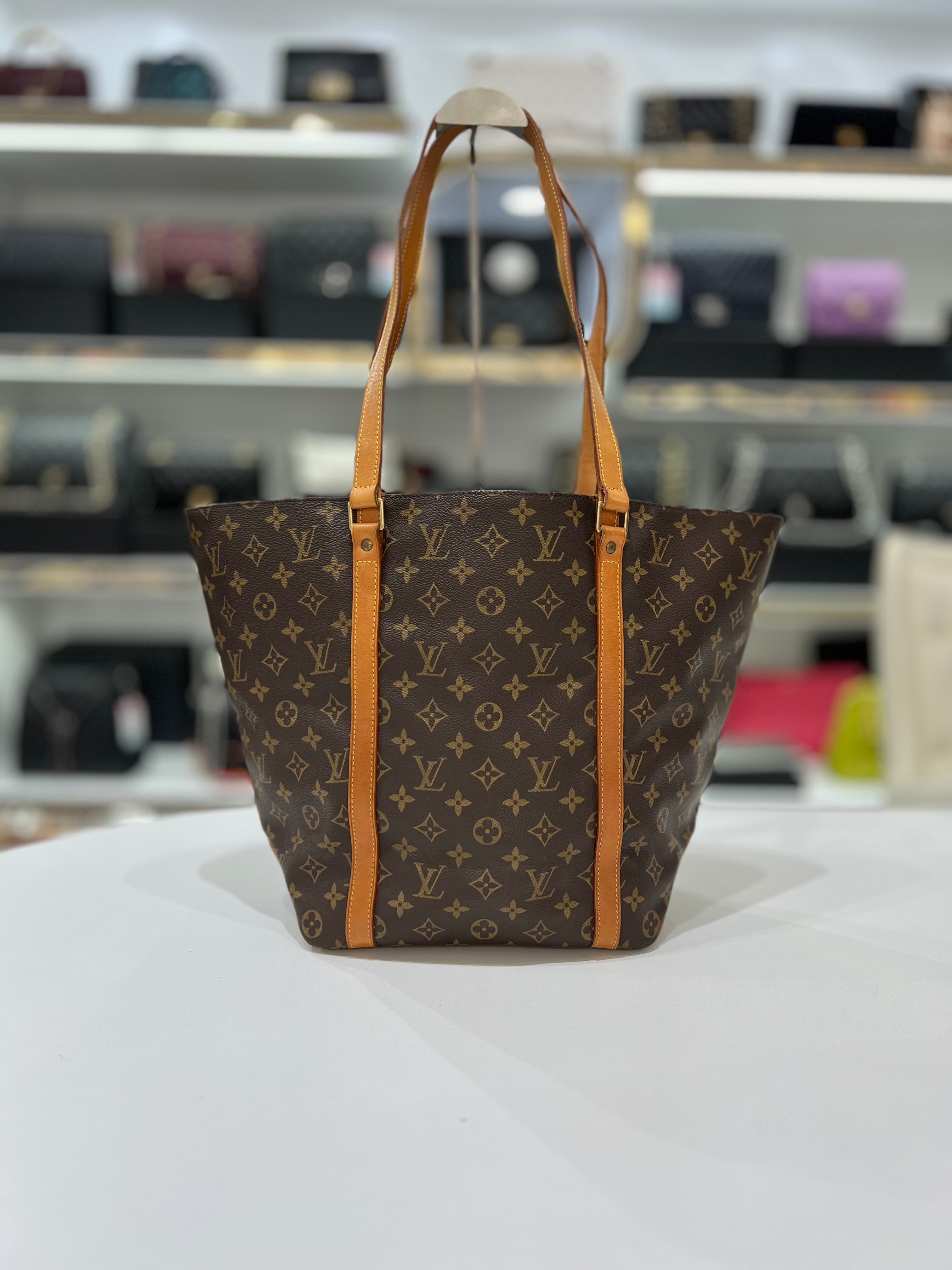 LOUIS VUITTON Monogram Canvas Sac Shopping Tote Bag For Women - Reeluxs 