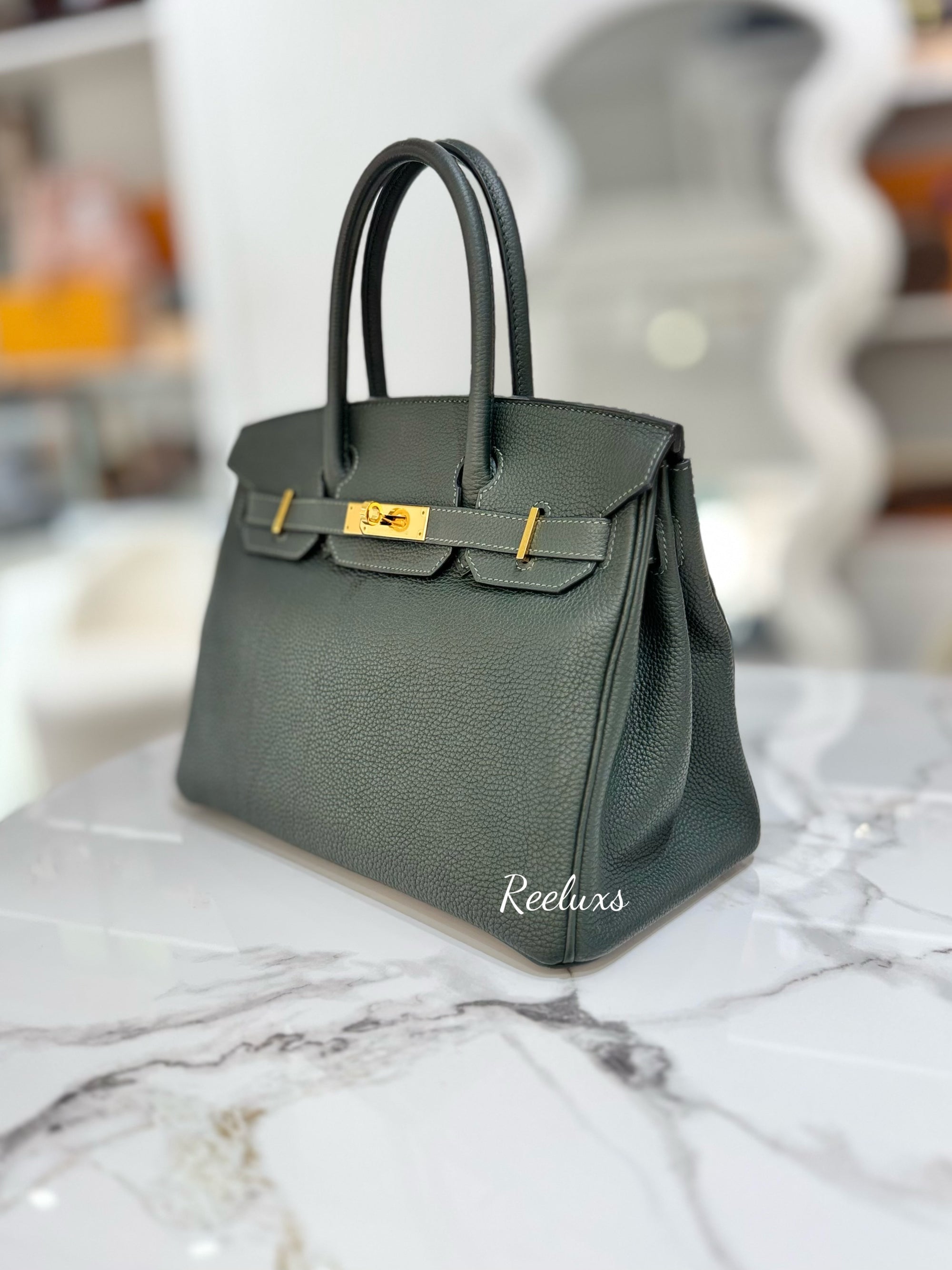 HERMES Birkin 30 Gold Hardware Handbag ( GHW )