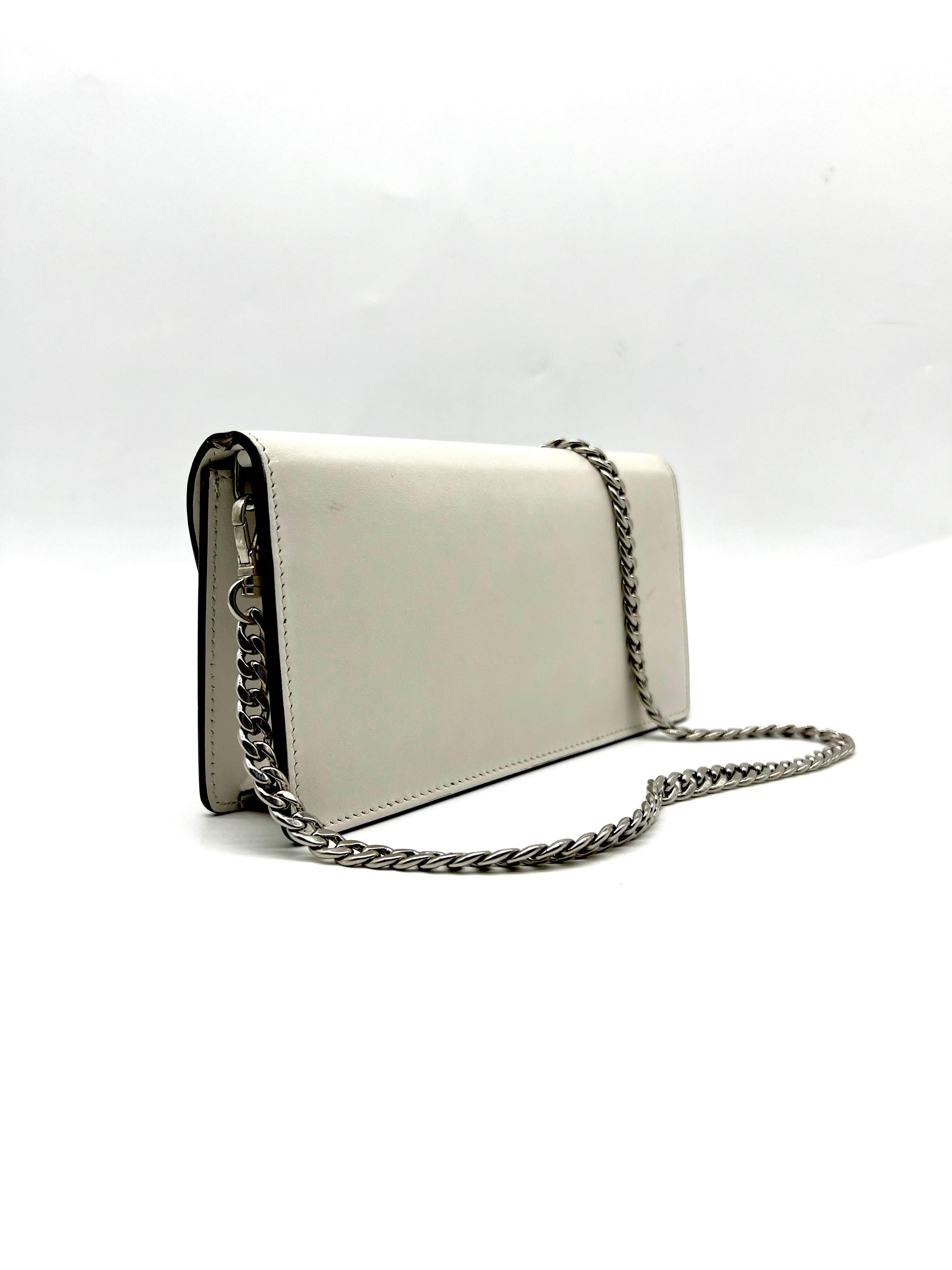 PRADA Elektra Wallet on Chain Printed Leather - Reeluxs 