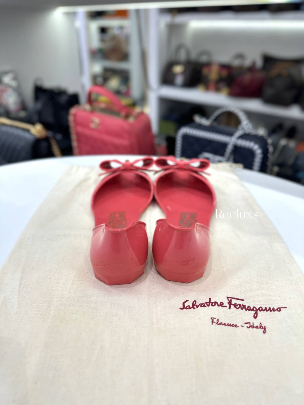 Ferragamo Barbados jelly flats