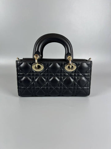 DIOR Small D-Joy Bag Black Cannage Lambskin  Handbag