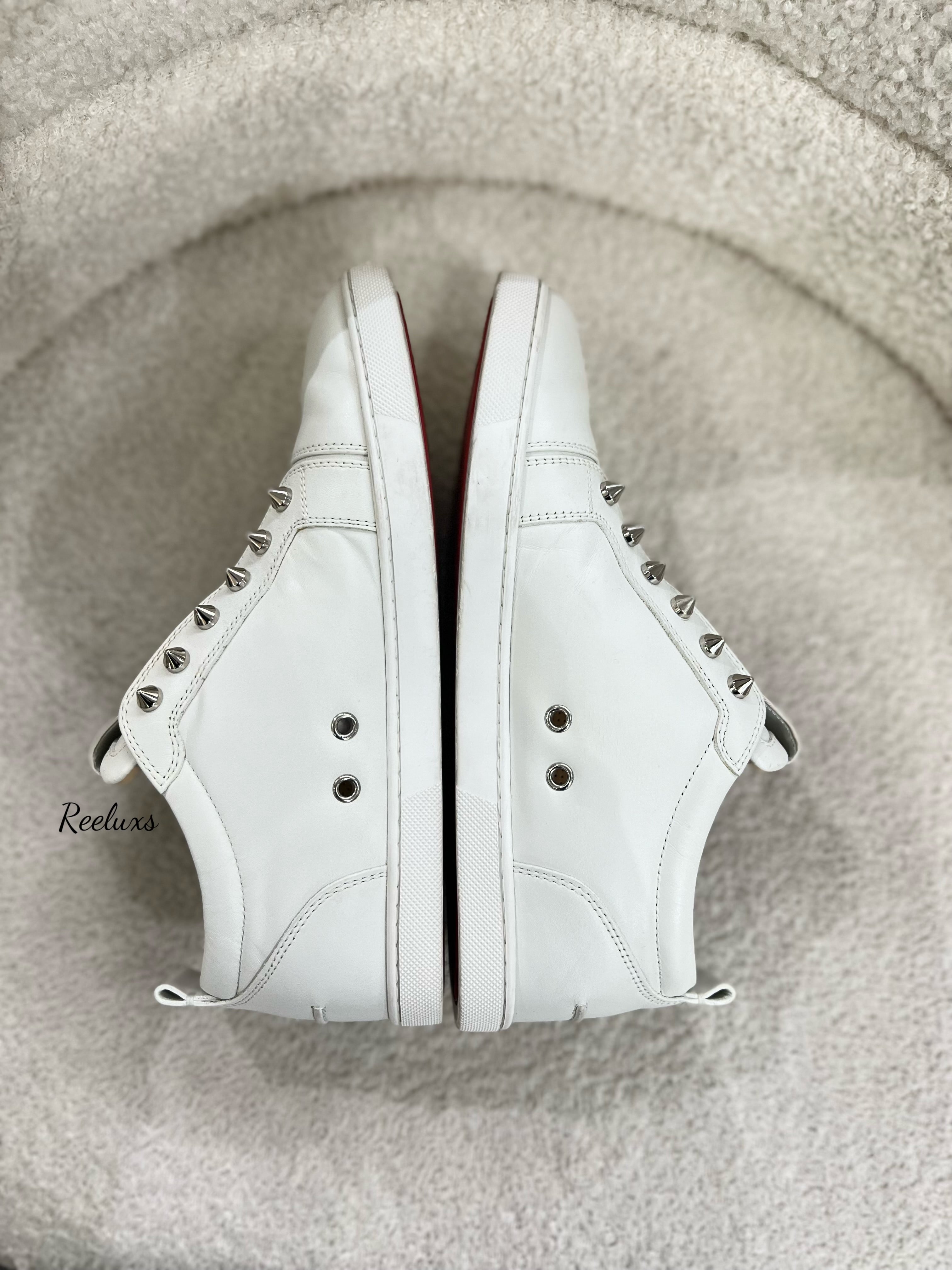 Christian Louboutin Unisex’s Fique A Vontade Leather Low-Top Sneakers