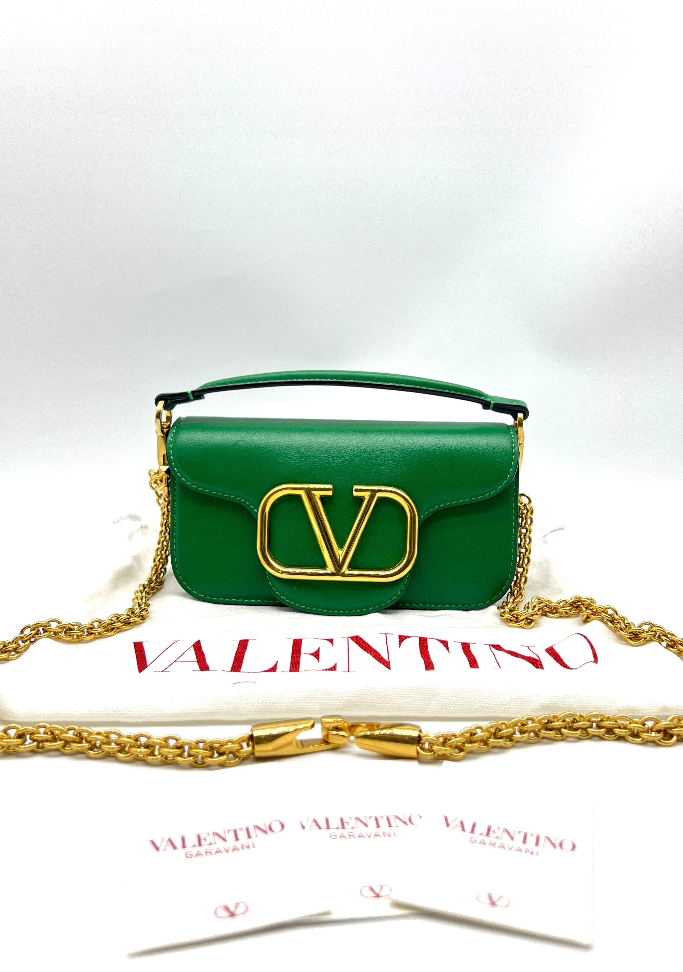 Valentino Locò VLogo Plaque Small Shoulder Bag - Reeluxs 