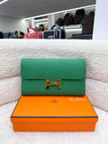 Hermès Constance Wallet To Go Vert Vertigo Epsom Gold Hardware