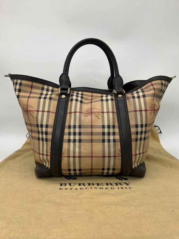 BURBERRY Haymarket Check Jameson Tote - Reeluxs 