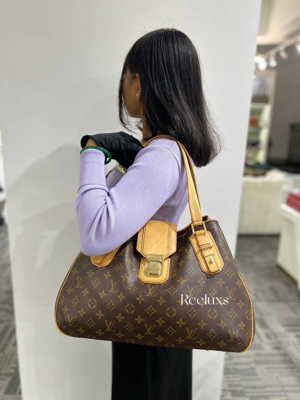 LOUIS VUITTON LV Griet Handbag Monogram Canvas