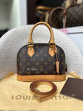 LOUIS VUITTON Alma BB Handbag Iconic Monogram Canvas