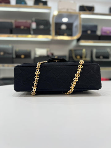 CHANEL Classic Double Flap Medium Shoulder Bag Black - Reeluxs 