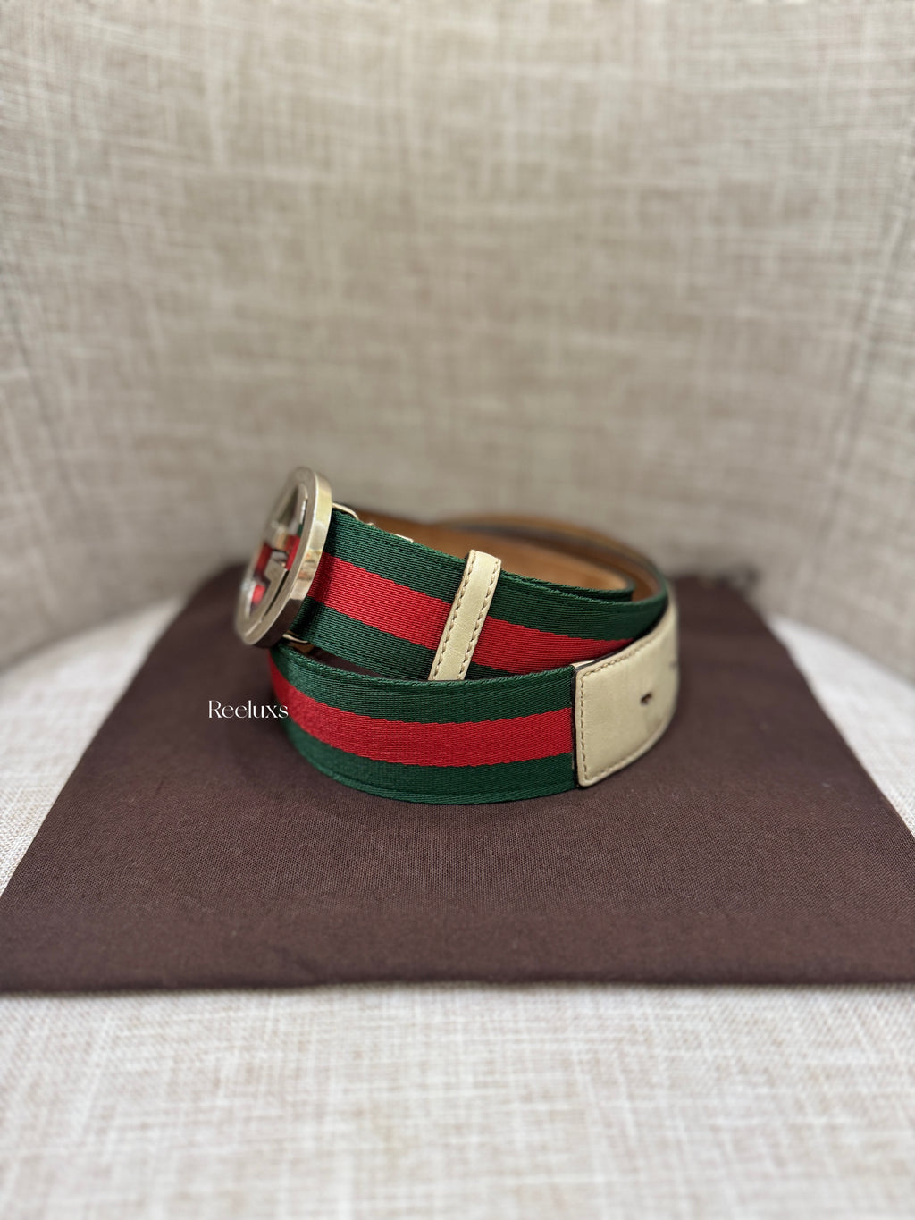 GUCCI GG Interlocking Web Belt