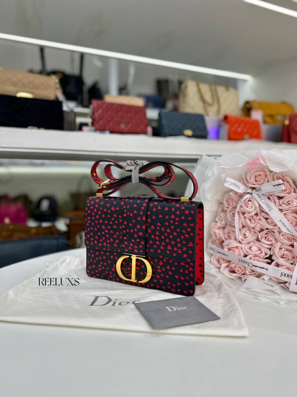 CHRISTIAN DIOR  ""I Love Paris"" 30 Montaigne Flap Bag