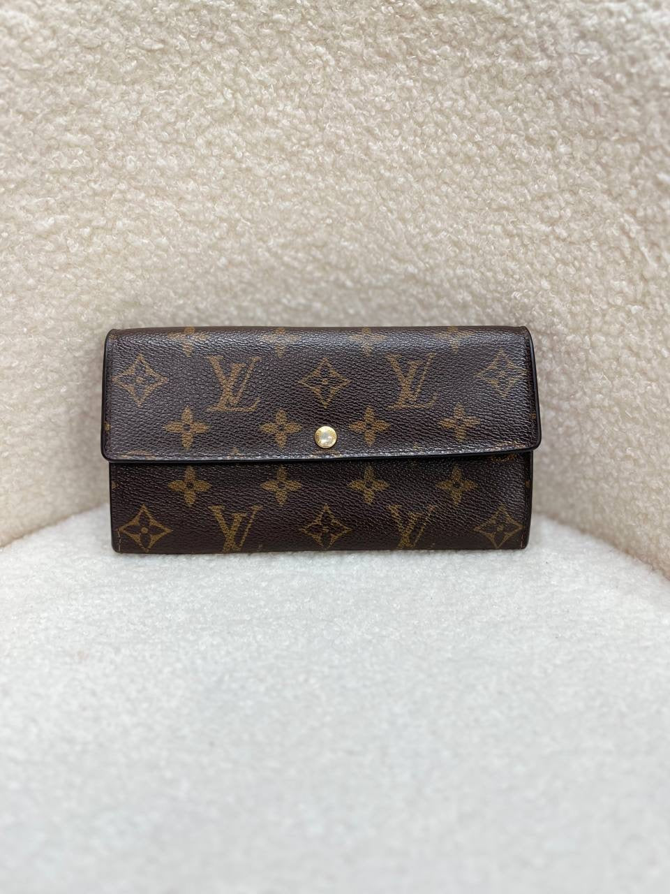 LOUIS VUITTON LV Purse Long Wallet Monogram Brown