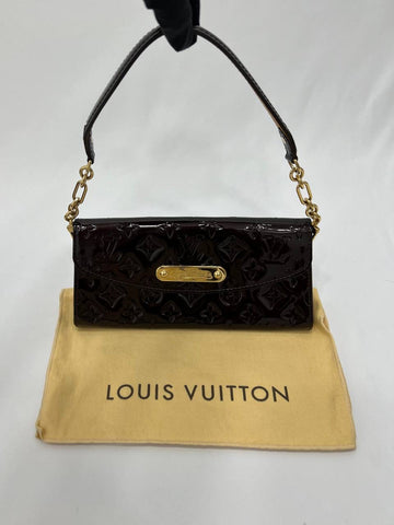 LOUIS VUITTON LV Amarante Monogram Vernis Sunset Boulevard Handbag