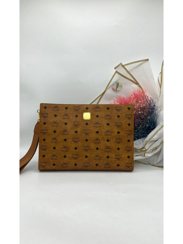 MCM Monogram Print Clutch Bag - Reeluxs 