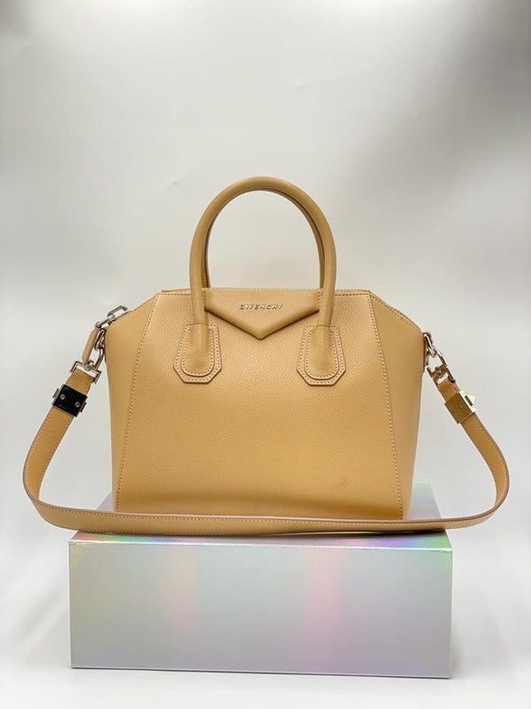 GIVENCHY Small Antigona Box Bag In Beige Cappuccino - Reeluxs 