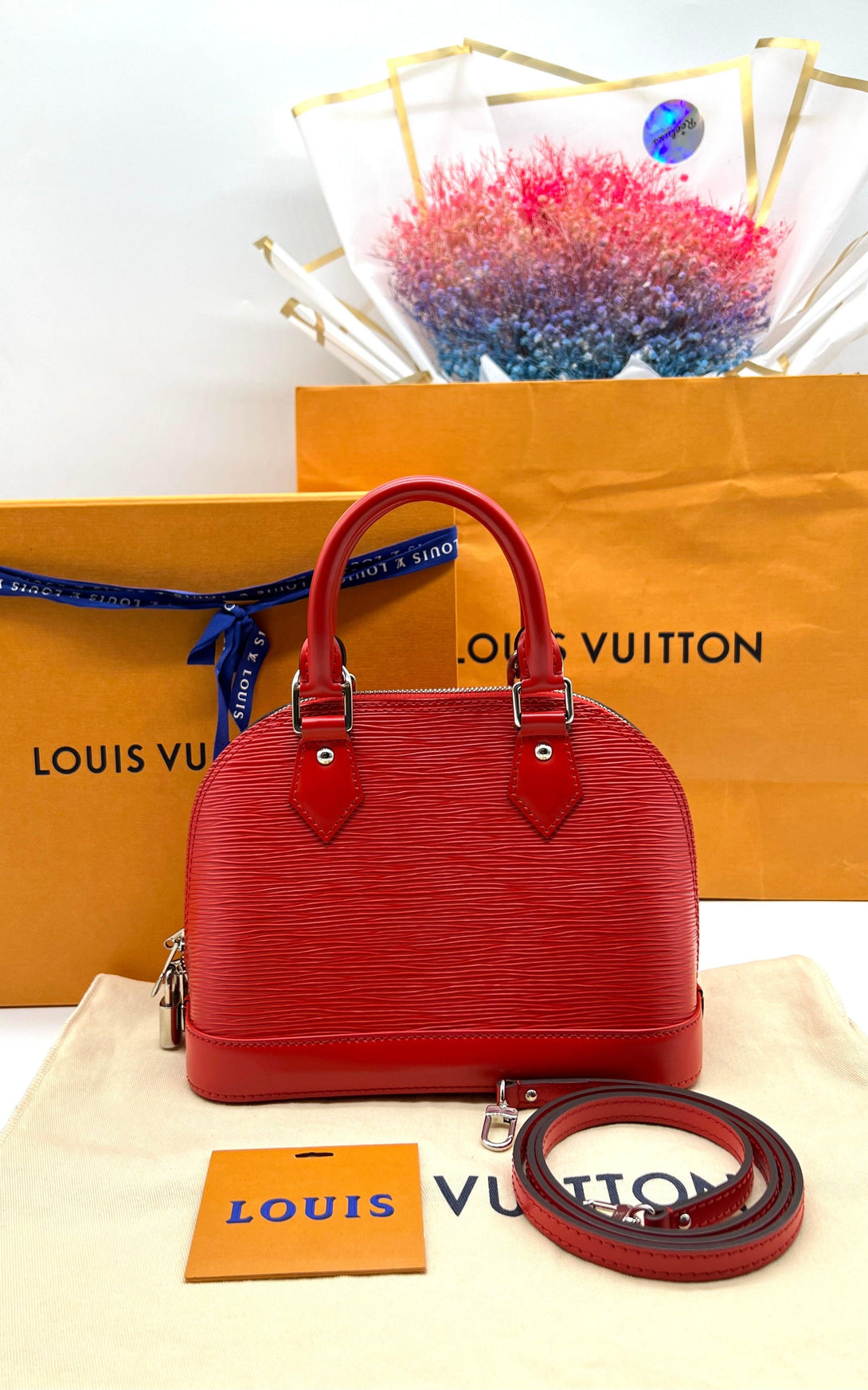 LOUIS VUITTON Alma Pm Epi Leather Shw (Red) - Reeluxs 