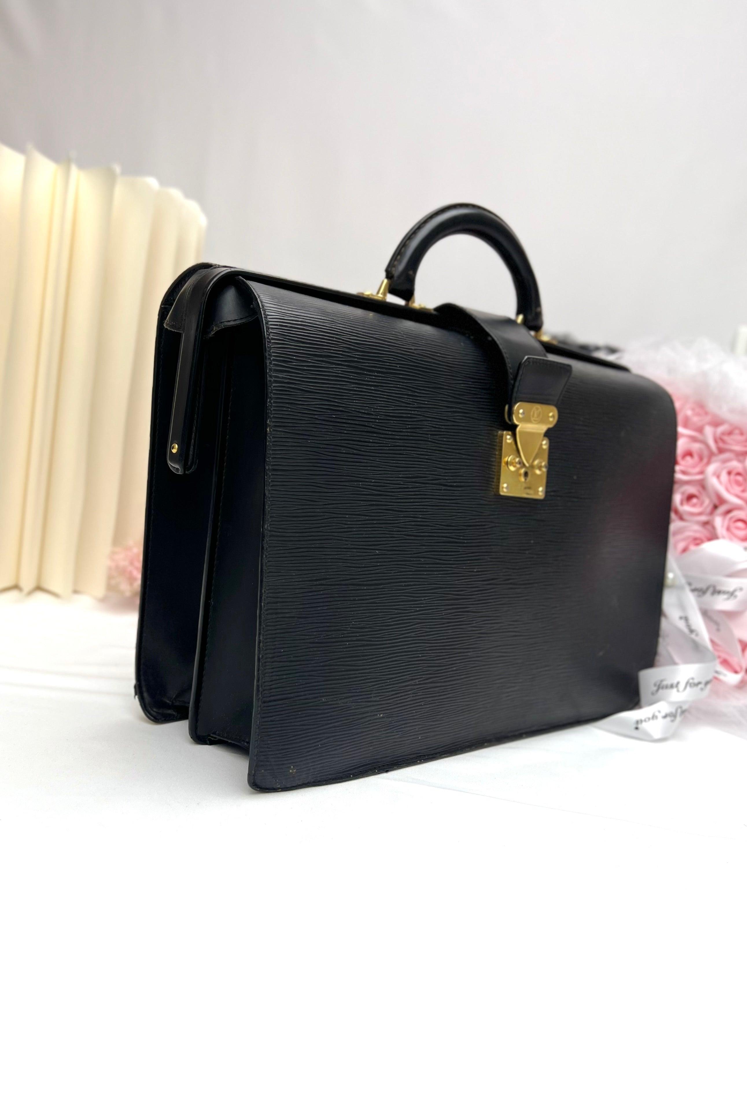 Louis Vuitton Serviette Briefcase Black - Reeluxs 