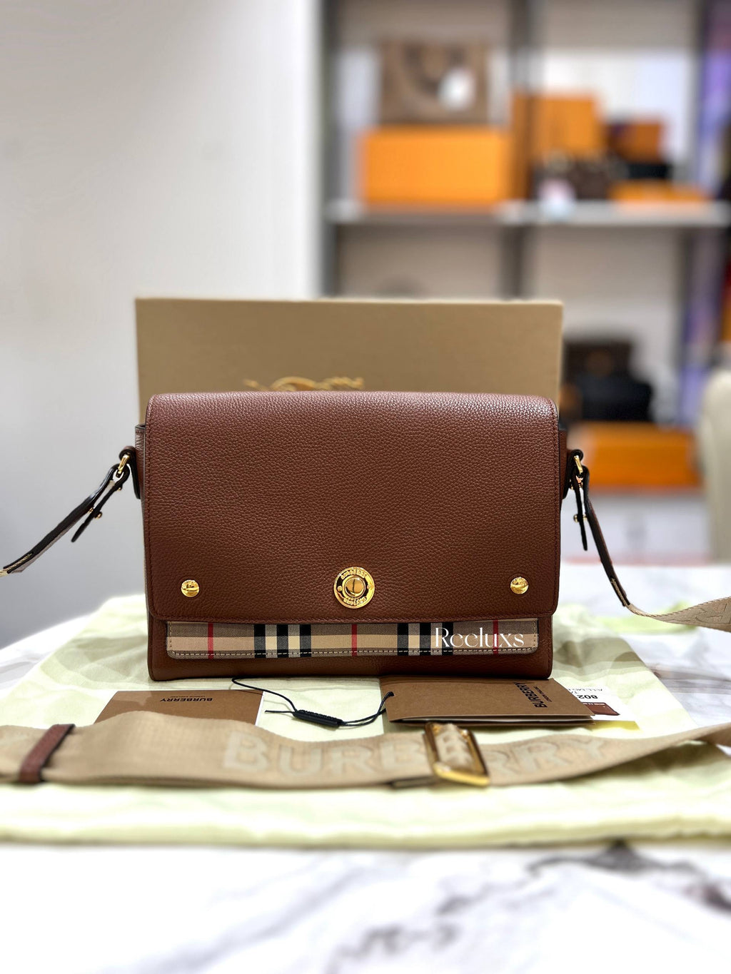 BURBERRY Note Crossbody Bag