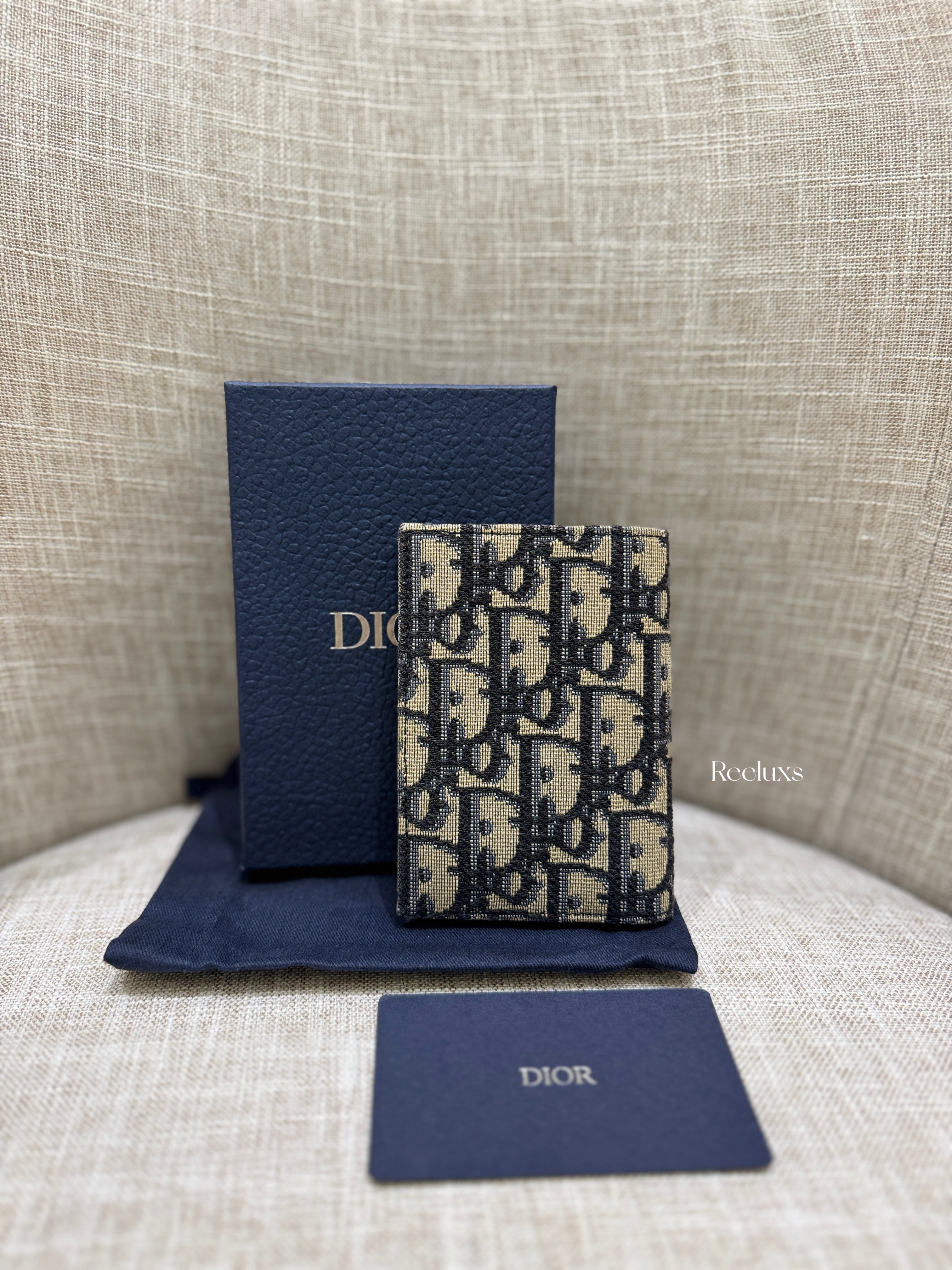 DIOR Oblique Bi- Fold Card Wallet