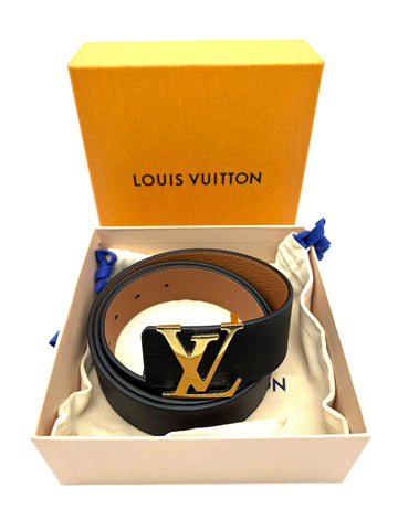 LOUIS VUITTON Belt Black Golden Light - Reeluxs 