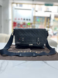 GUCCI Black Guccissima Crossbody Bag