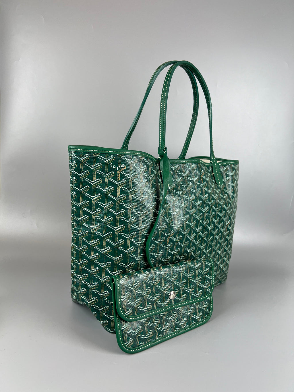 GOYARD Green Goyardini saint  Louis Pm Tote Bag