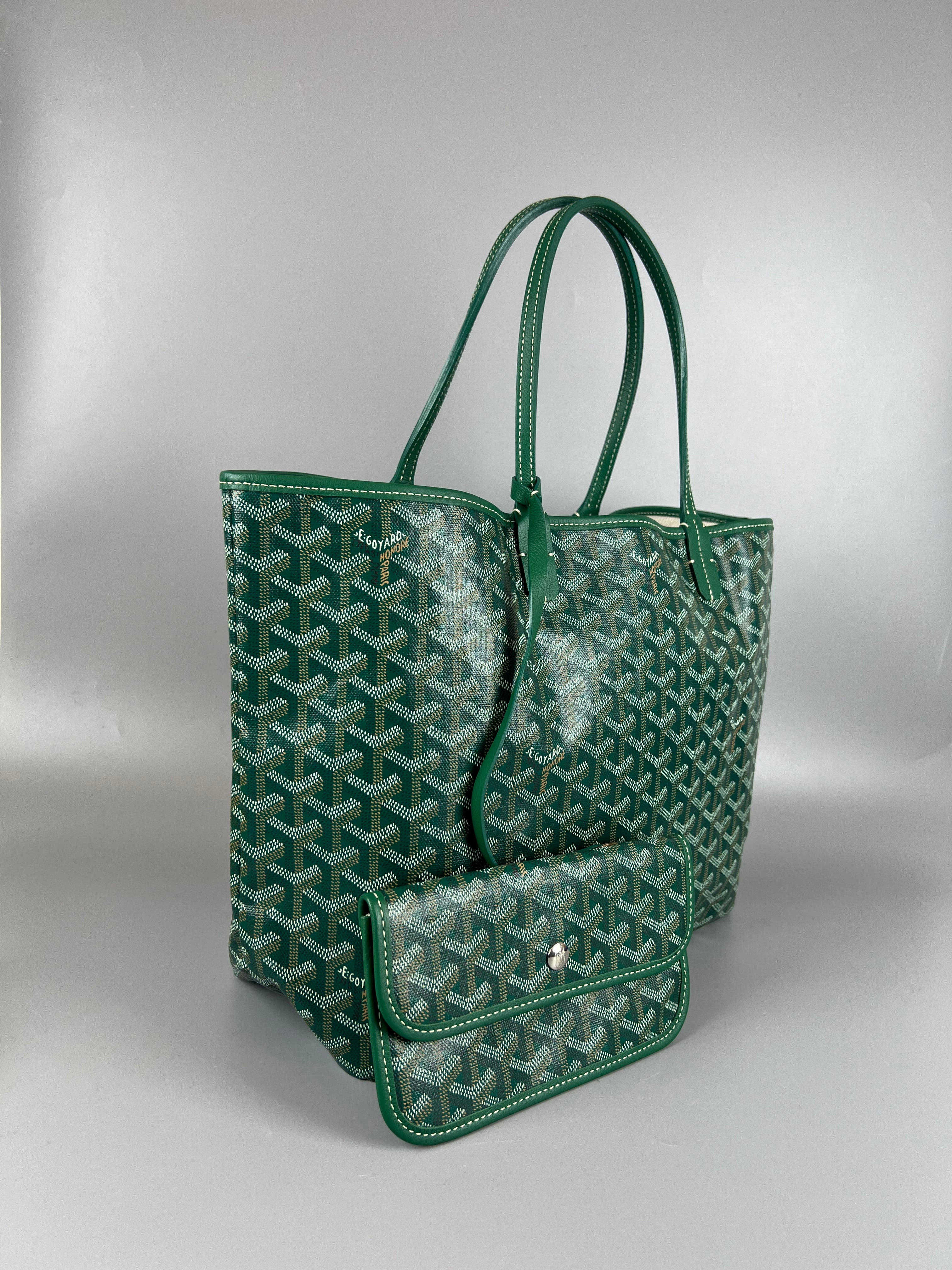 GOYARD Green Goyardini saint  Louis Pm Tote Bag