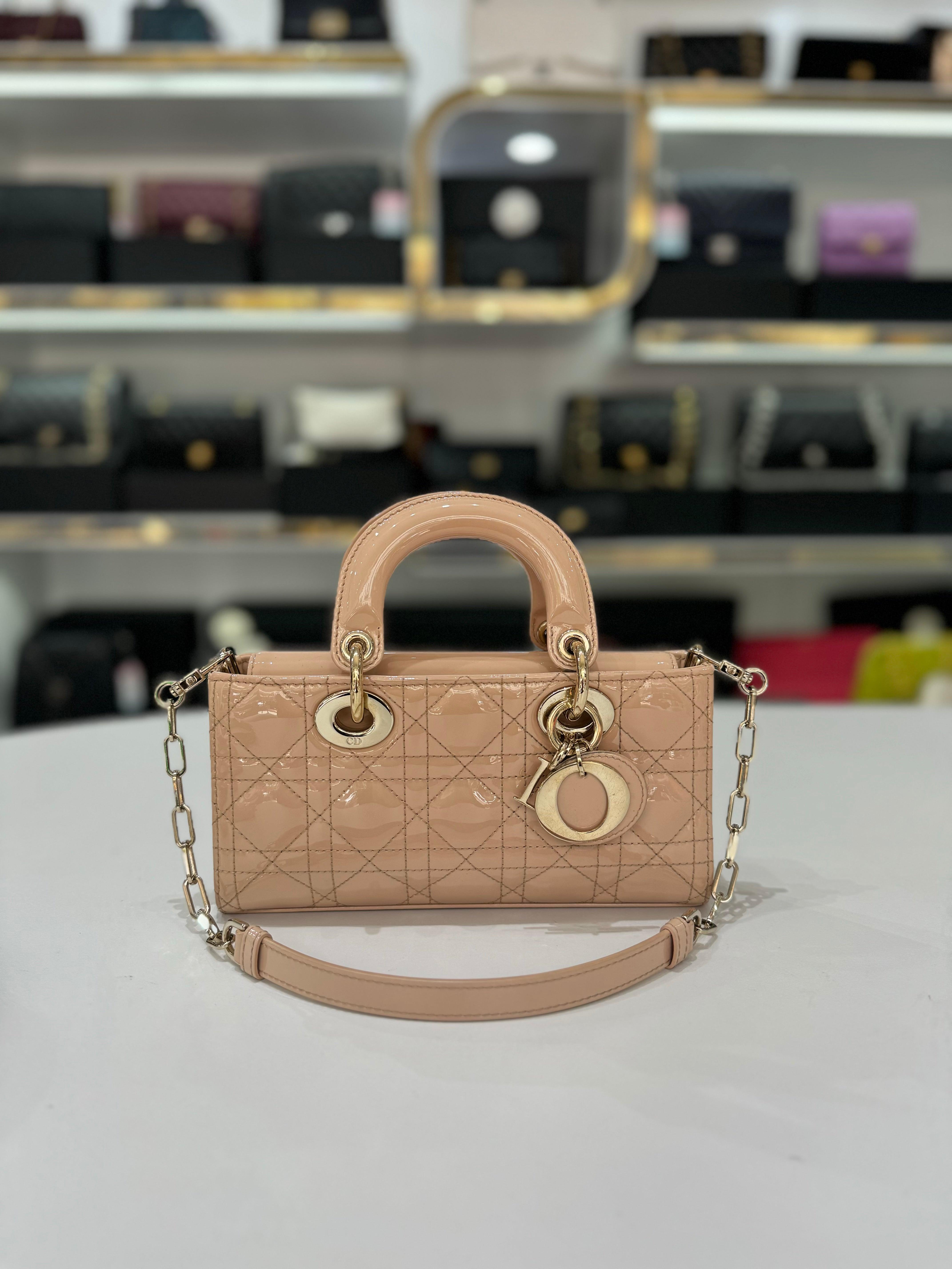 DIOR &nbsp;Small Lady D-Joy Biscuit Cannage Lambskin Bag - Reeluxs 