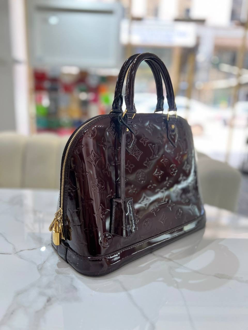 LOUIS VUITTON LV Vernis Alma Bag PM Handbag