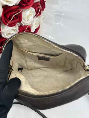 Pre -loved GUCCI Webby Bee canvas cross-body bag - Reeluxs 