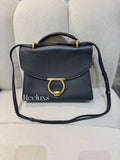 SALVATORE FERRAGAMO Calfskin Medium Margot Top Handle Satchel Handbag