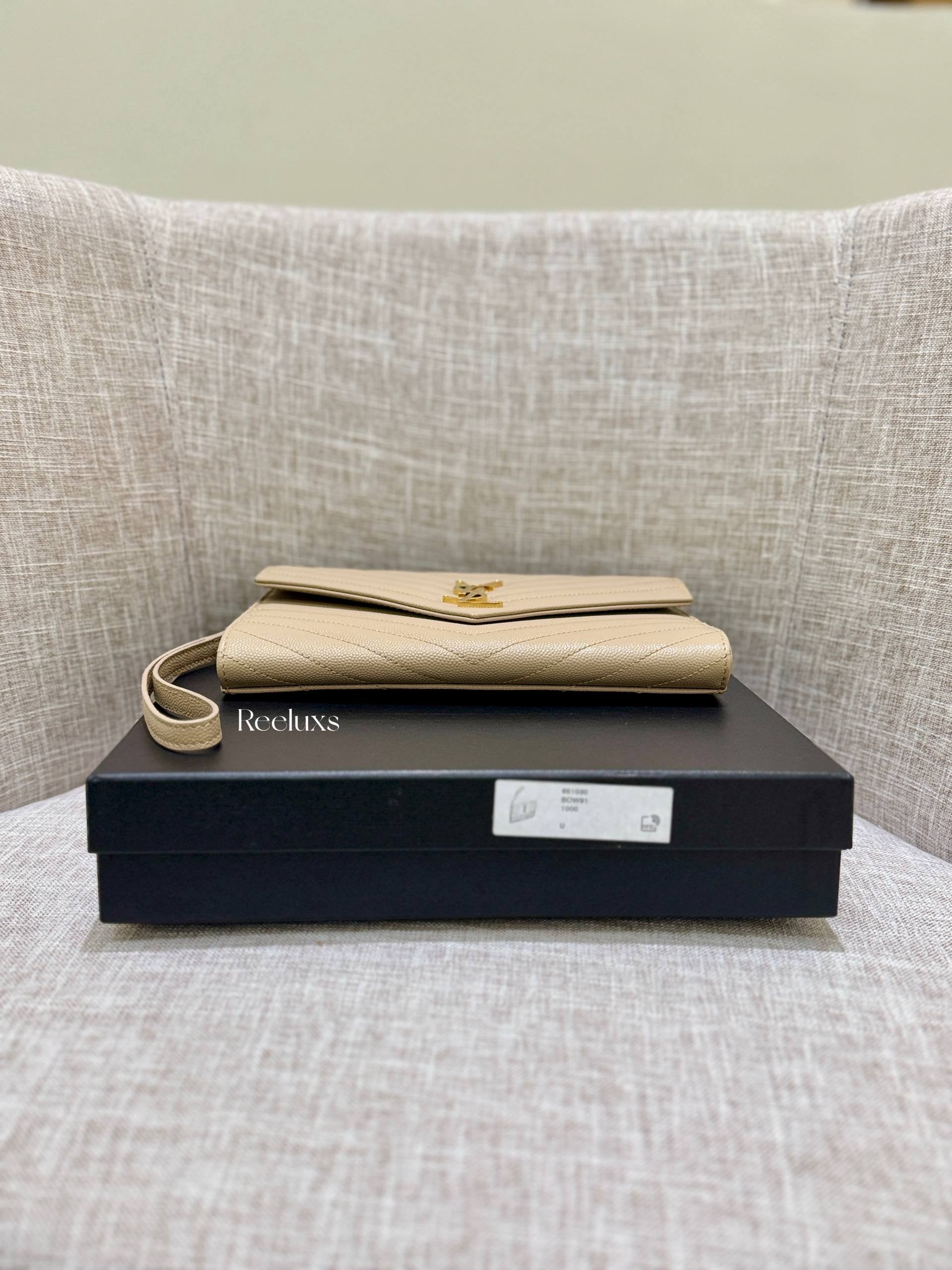 SAINT LAURENT Cassandre Matelassé Flap Pouch