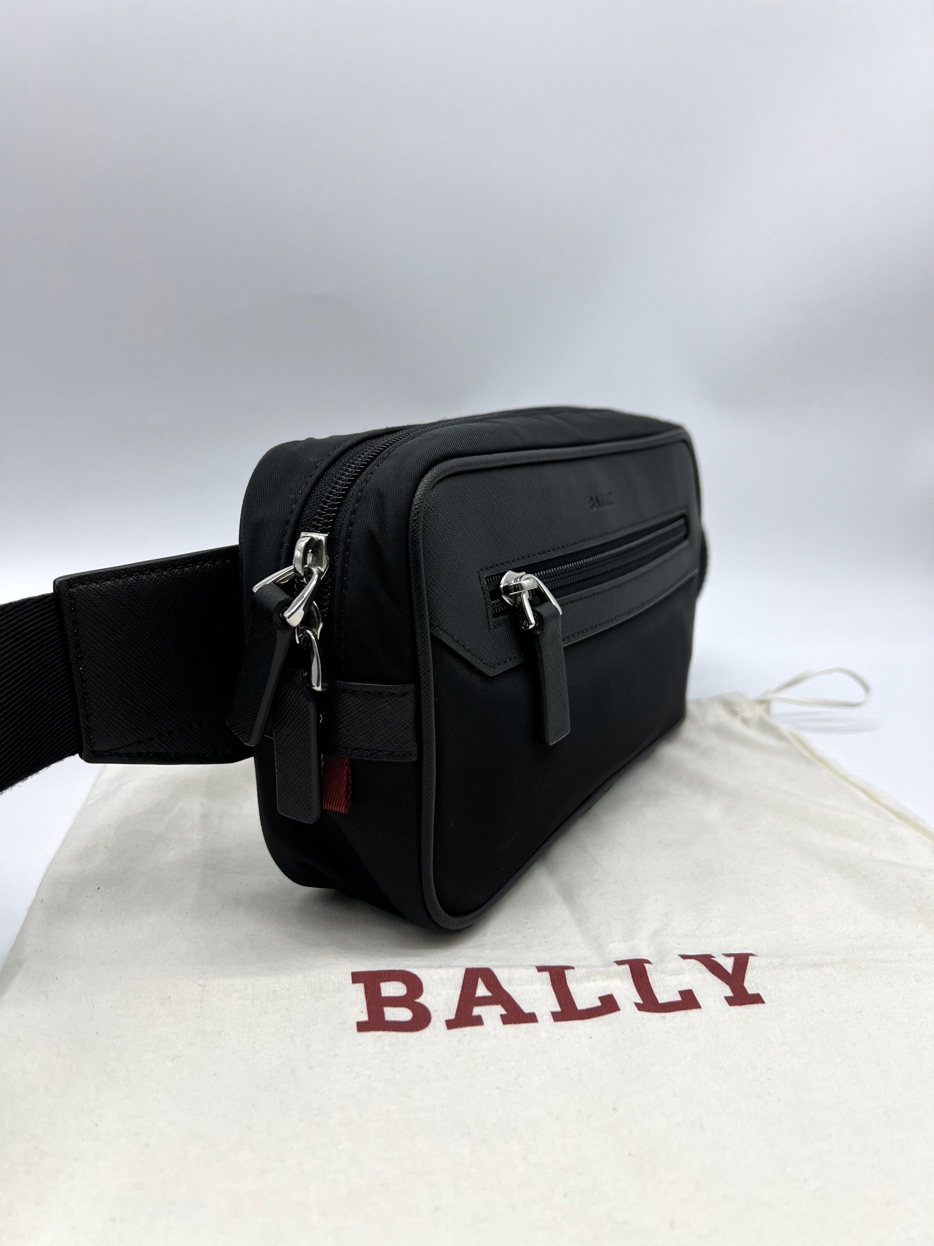 BALLY TWISTER SLINGBAG MEN NYLON BLACK - Reeluxs 