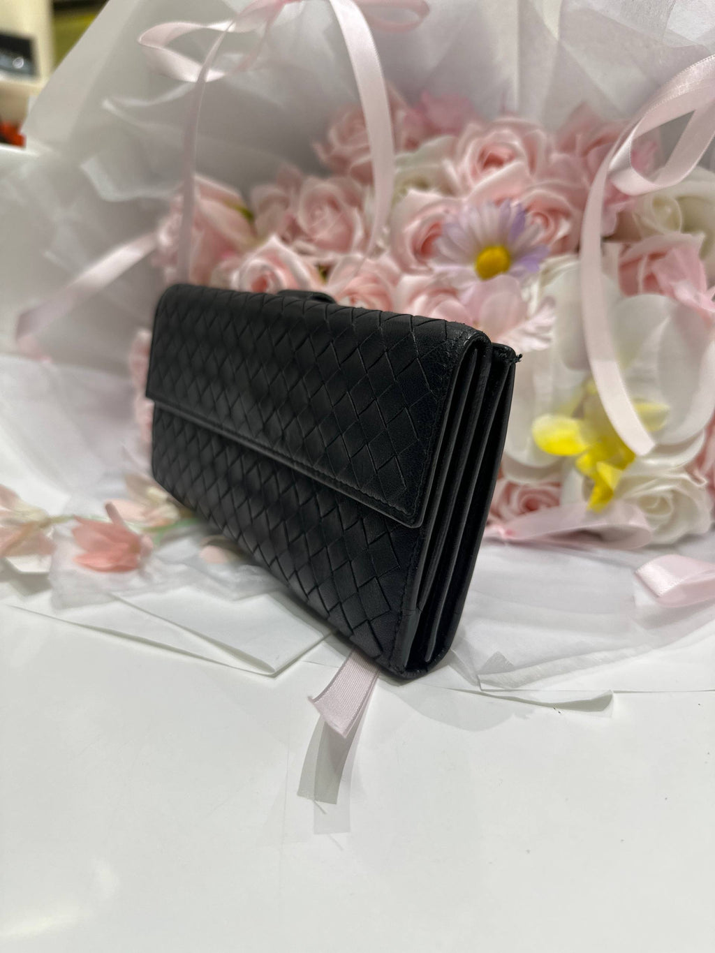 BOTTEGA VENETA Intrecciato Long Wallet With Coin Purse