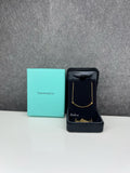 TIFFANY & CO. 18k Gold Small T Smile Pendant Necklace