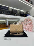 CHANEL Metal Top Handle Wallet on Chain (WOC)