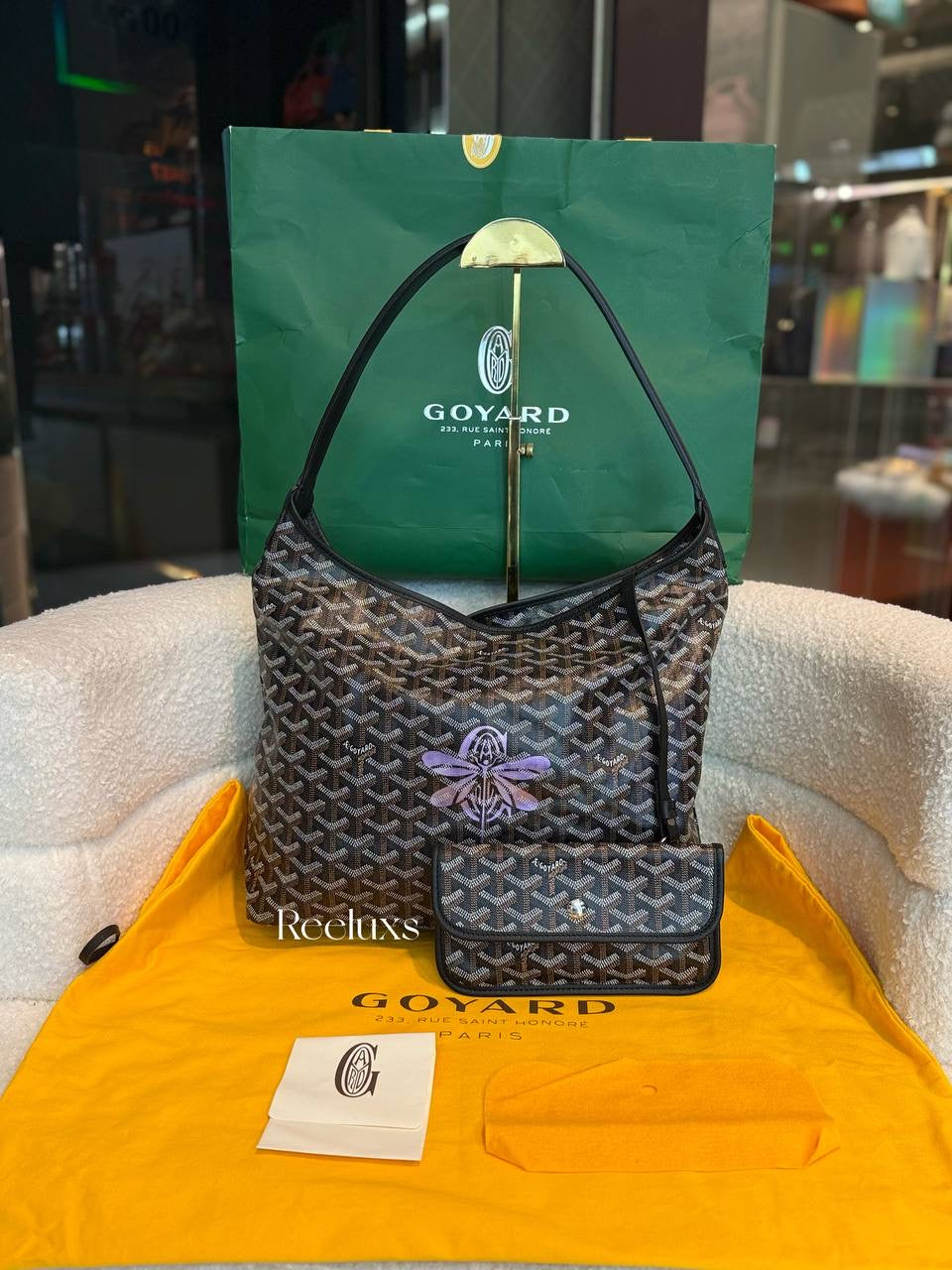 Goyard Bohème Hobo Bag - Black Goyardine