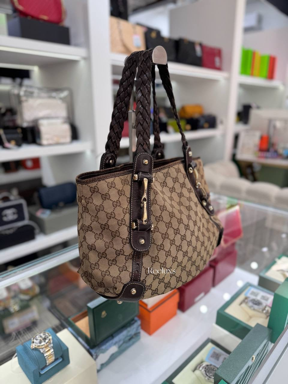 GUCCI GG Canvas Pelham Shoulder Bag