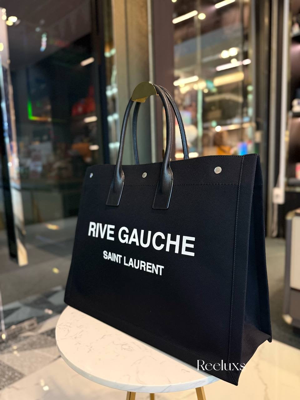 Saint Laurent Rive Gauche Tote Bag in Craft Leather