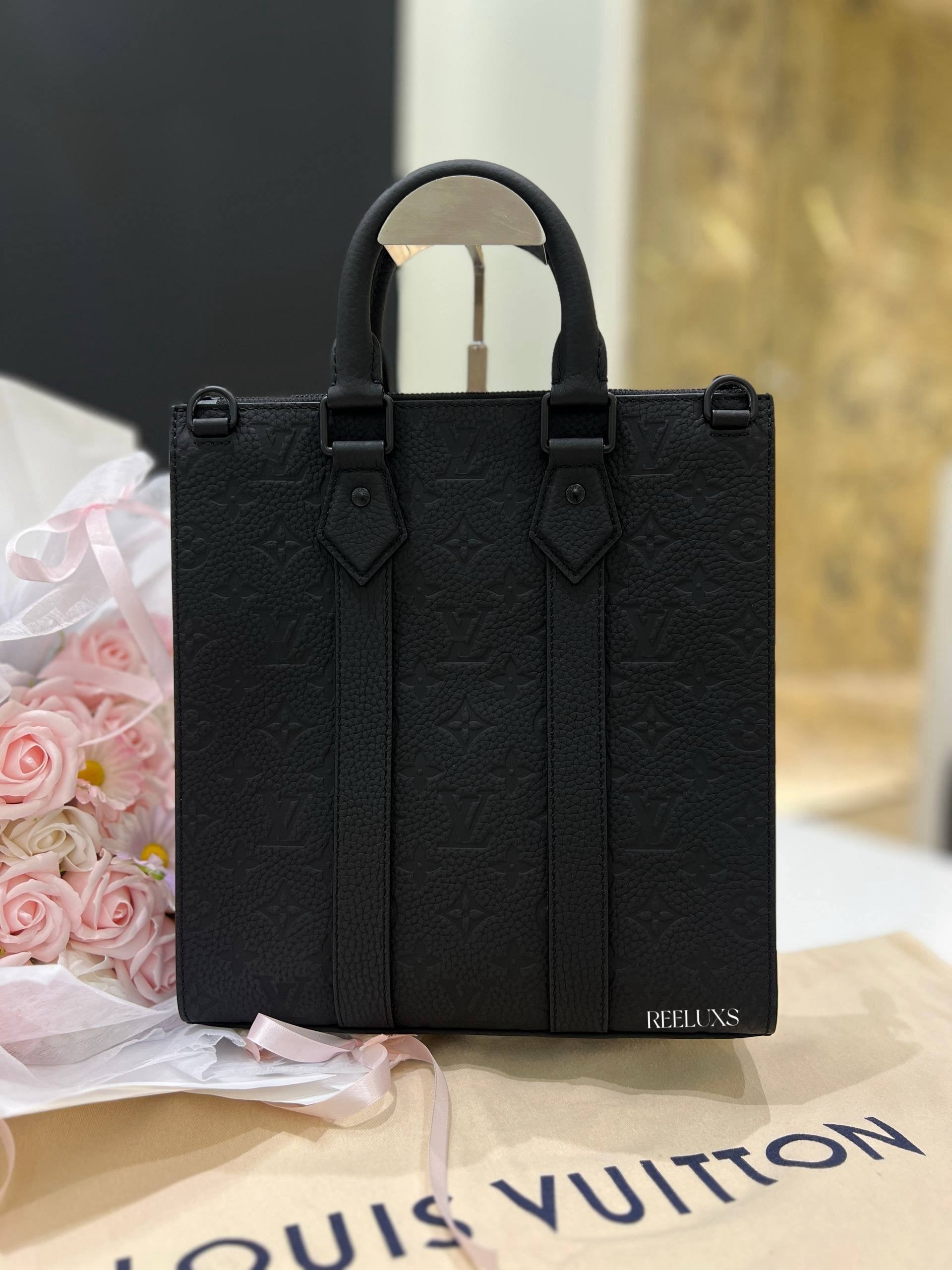 LOUIS VUITTON Sac Plat Cross in Monogram Taurillon Leather