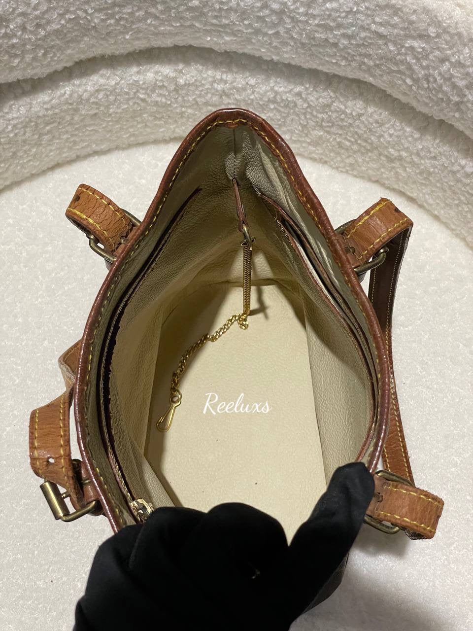 LOUIS VUITTON LV Monogram Canvas Bucket Shoulder Bag
