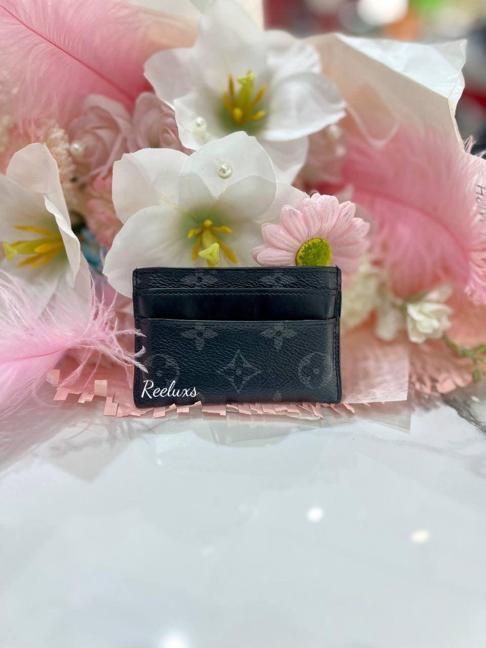LOUIS VUITTON LV Monogram Eclipse Double Card Holder