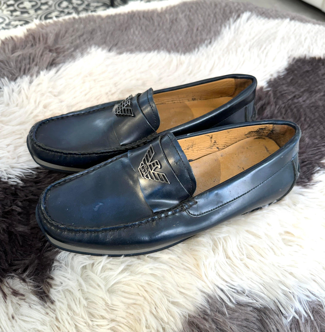 EMPORIO ARMANI Men’s Loafers Midnight Size 6 - Reeluxs 